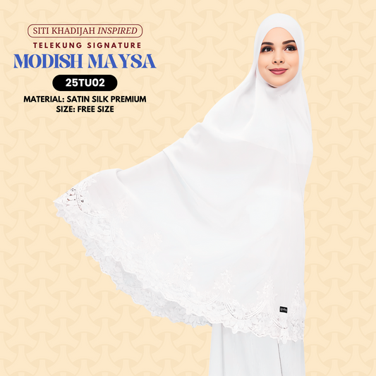 Telekung Siti Khadijah Inspired MODISH MAYSA - Free Woven Bag (25TU)