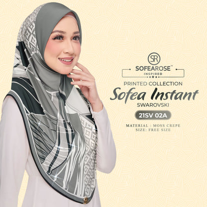 Tudung Instant Sarung Printed Brand Sendiri