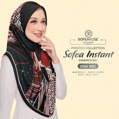 Tudung Instant Sarung Printed Brand Sendiri