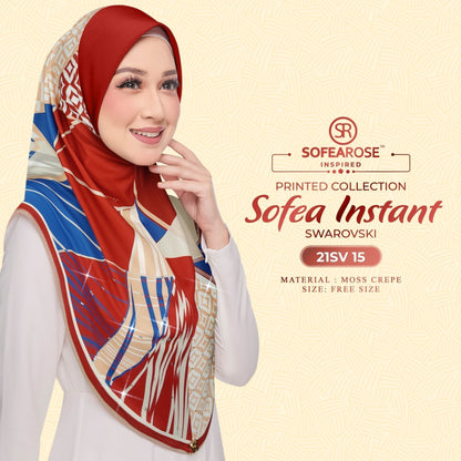 Tudung Instant Sarung Printed Brand Sendiri