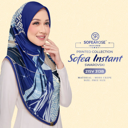 Tudung Instant Sarung Printed Brand Sendiri