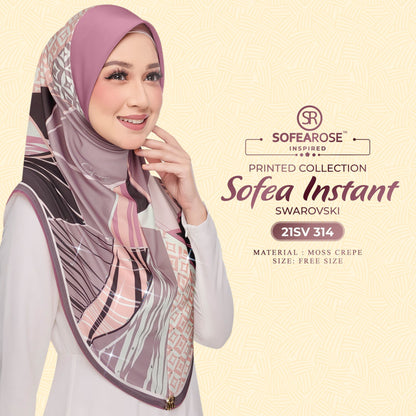 Tudung Instant Sarung Printed Brand Sendiri