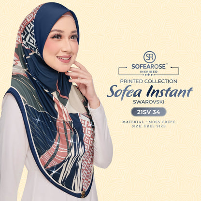 Tudung Instant Sarung Printed Brand Sendiri