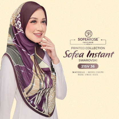 Tudung Instant Sarung Printed Brand Sendiri