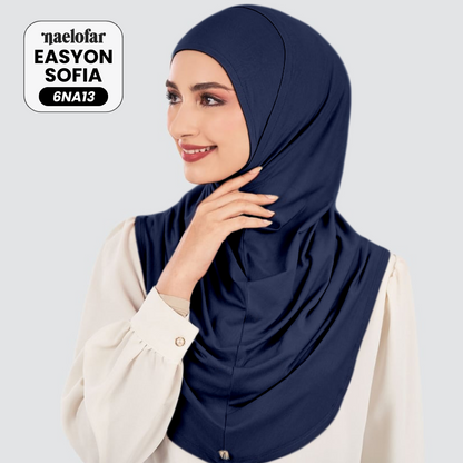 Naelofar Inspired Instant Easyon Sophia Cotton Lycra Collection (6NA)
