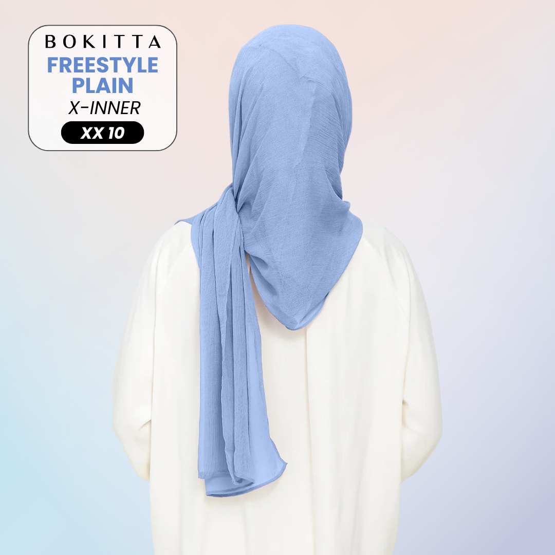 Bokitta Inspired Plain Collection In Baby Blue - Free Box