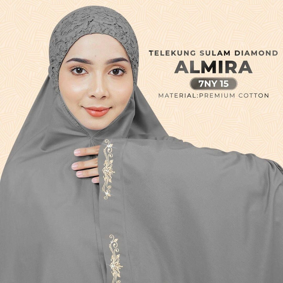 SARONY Telekung Sulam Diamond Almira Collection RM29