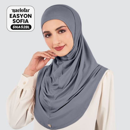 Naelofar Inspired Instant Easyon Sophia Cotton Lycra Collection (6NA)