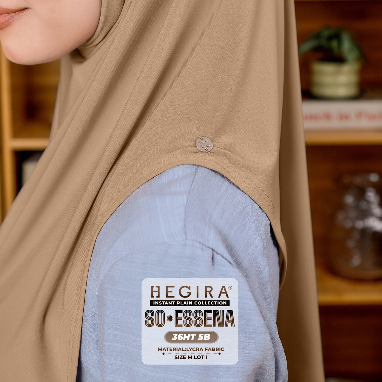 Hegira Hijab Inspired SO-Essena Instant Plain Collection (36HT)