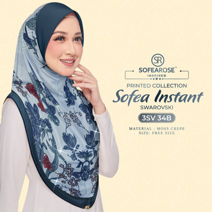 Tudung Instant Sarung Printed Brand Sendiri