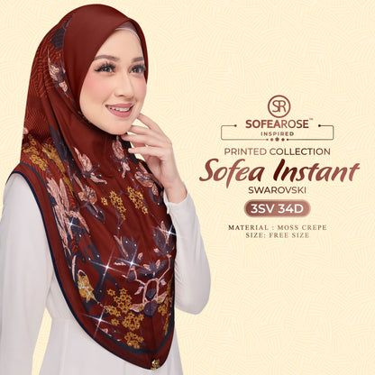 Tudung Instant Sarung Printed Brand Sendiri