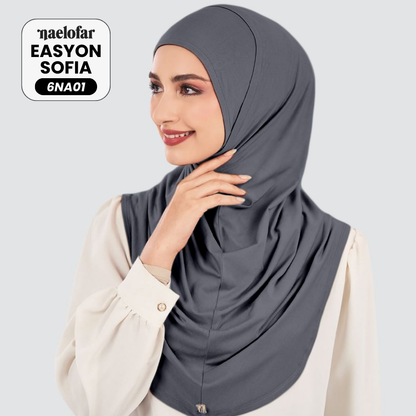 Naelofar Inspired Instant Easyon Sophia Cotton Lycra Collection (6NA)