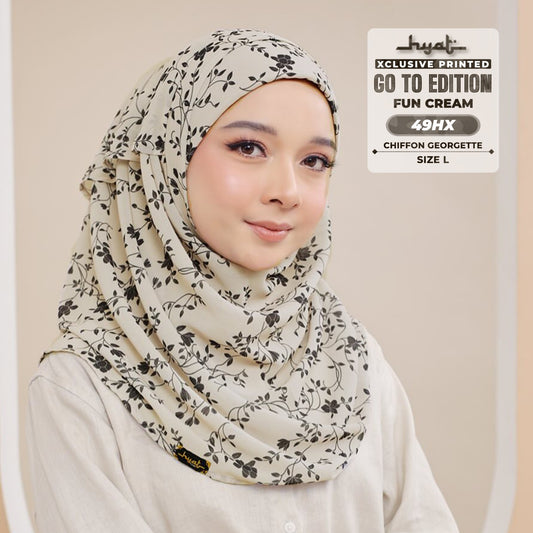 Hyat Inspired Instant Printed Go-To-Edition Fun Cream Collection (49HM - 49HX)