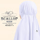 dUCk Scallop (Kid) Telekung Collection (age 9 to 11) Free Woven Bag