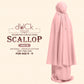 dUCk Scallop (Kid) Telekung Collection (age 9 to 11) Free Woven Bag