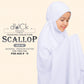 dUCk Scallop (Kid) Telekung Collection (age 9 to 11) Free Woven Bag