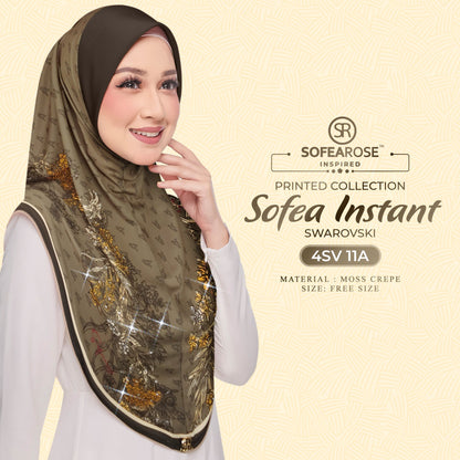 Tudung Instant Sarung Printed Brand Sendiri