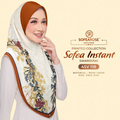 Tudung Instant Sarung Printed Brand Sendiri