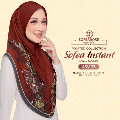 Tudung Instant Sarung Printed Brand Sendiri