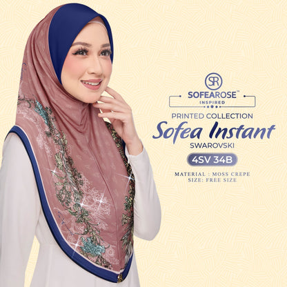 Tudung Instant Sarung Printed Brand Sendiri