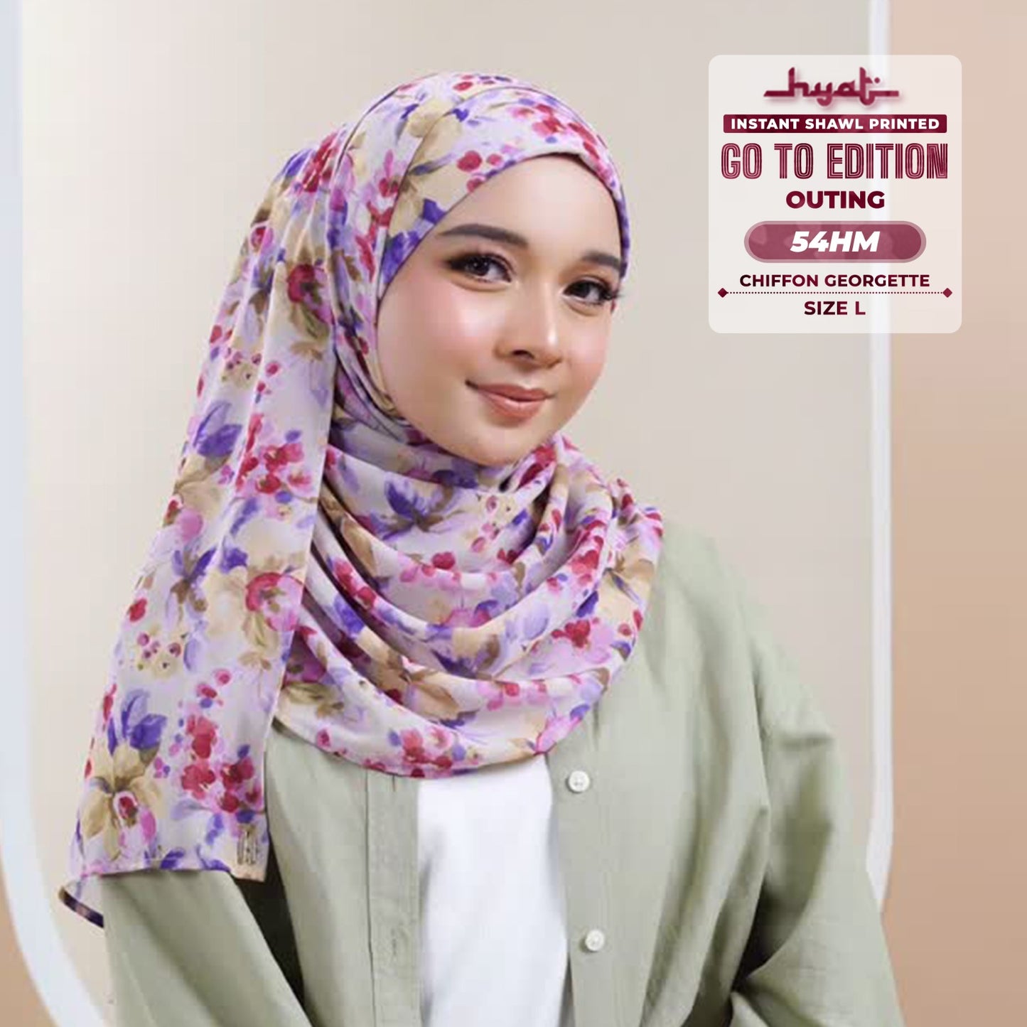 Hyat Inspired Instant Printed Go-To-Edition Outing (54HM - 54HX)