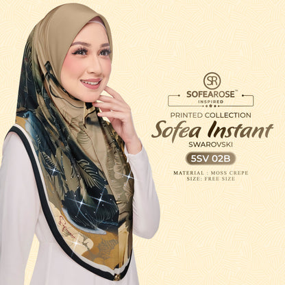 Tudung Instant Sarung Printed Brand Sendiri