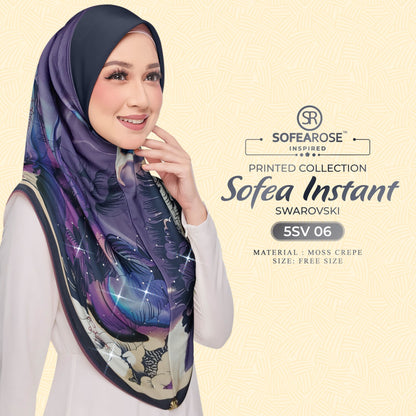 Tudung Instant Sarung Printed Brand Sendiri