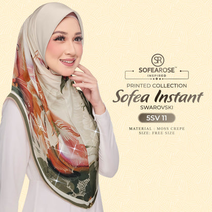 Tudung Instant Sarung Printed Brand Sendiri