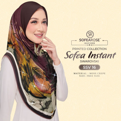 Tudung Instant Sarung Printed Brand Sendiri