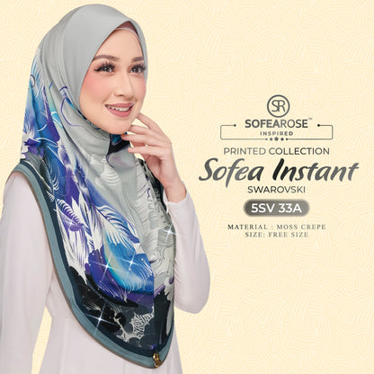 Tudung Instant Sarung Printed Brand Sendiri