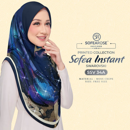 Tudung Instant Sarung Printed Brand Sendiri