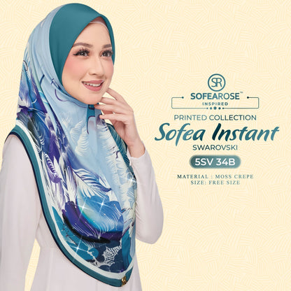 Tudung Instant Sarung Printed Brand Sendiri