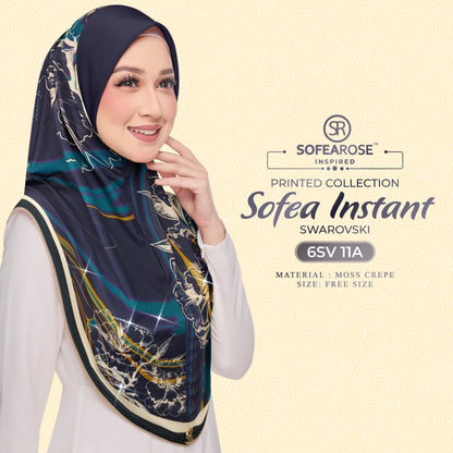 Tudung Instant Sarung Printed Brand Sendiri