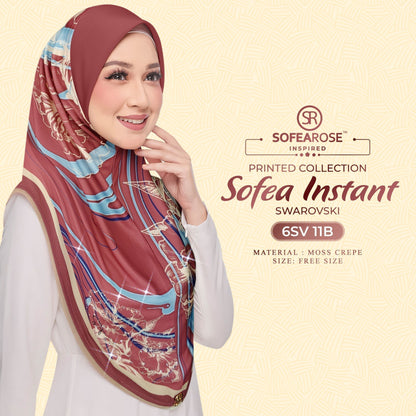 Tudung Instant Sarung Printed Brand Sendiri