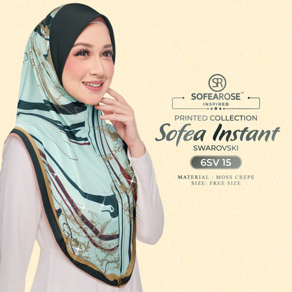 Tudung Instant Sarung Printed Brand Sendiri