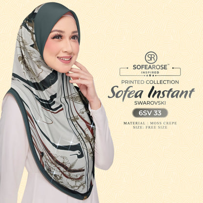 Tudung Instant Sarung Printed Brand Sendiri