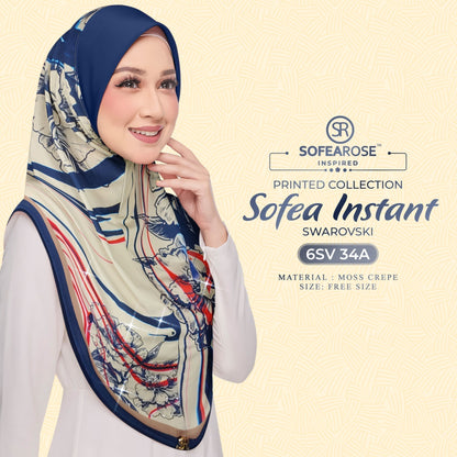 Tudung Instant Sarung Printed Brand Sendiri