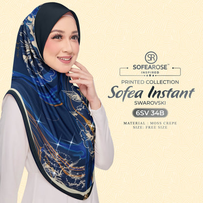 Tudung Instant Sarung Printed Brand Sendiri