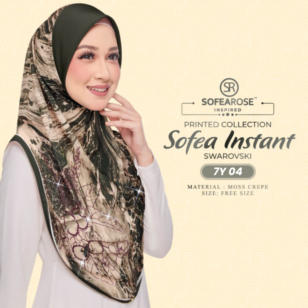 Sofearose Hijab Inspired Instant Sarung Crepe Collection (7Y)