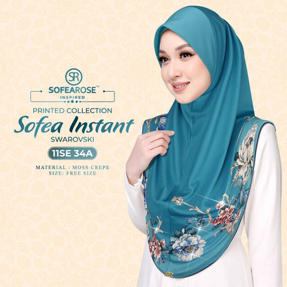 Sofearose Printed Instant Sarung Swarovski Collection