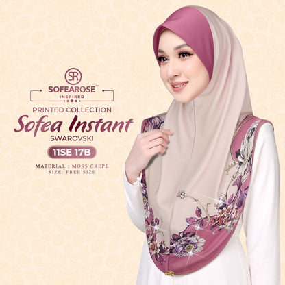 Sofearose Printed Instant Sarung Swarovski Collection