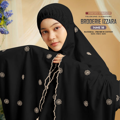 Telekung SK Broderie Izzara Collection Free Woven bag