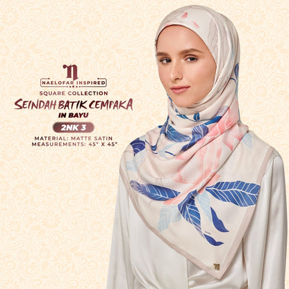 Naelofar Printed Seindah Batik Cempaka SQ Collection