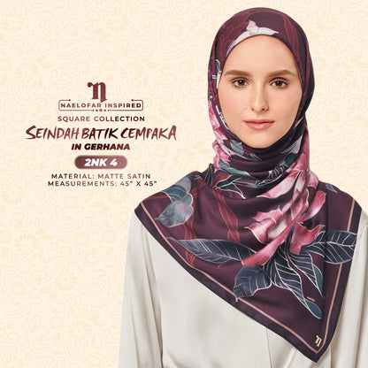 Naelofar Printed Seindah Batik Cempaka SQ Collection