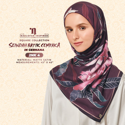 Naelofar Printed Seindah Batik Cempaka SQ Collection