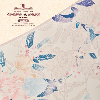 Naelofar Printed Seindah Batik Cempaka SQ Collection