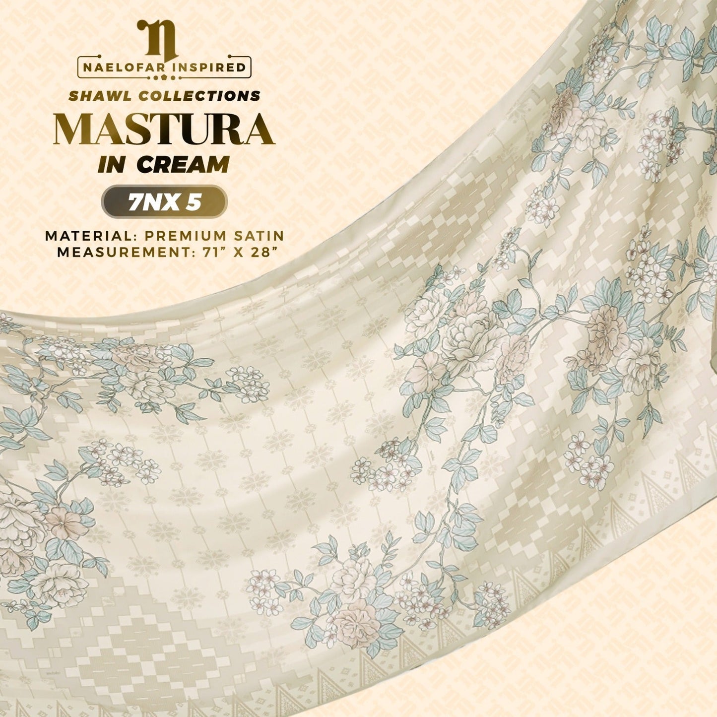 Naelofar Inspired Mastura Shawl Collection - 7NX