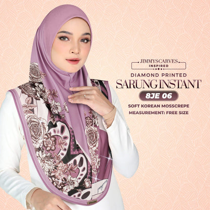 Jimmy Scarves Inspired -  Instant Sarung Diamond Printed