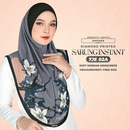 Jimmy Scarves Inspired -  Instant Sarung Diamond Printed