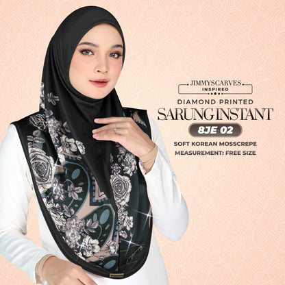 Jimmy Scarves Inspired -  Instant Sarung Diamond Printed